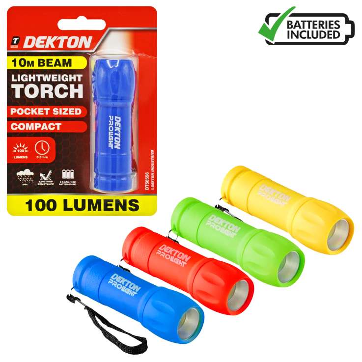 Dekton Pro Light Flashlight - Assorted Colours