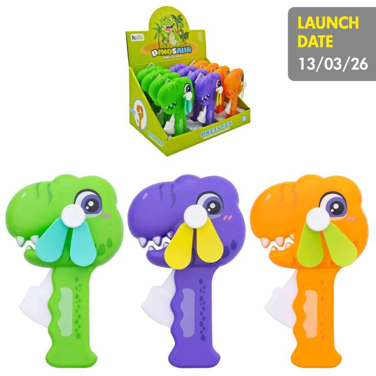 Manual Mini Hand Fan - Dinosaur