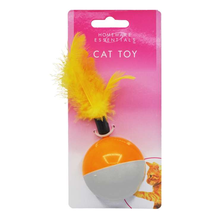 Homeware Essentials Feather Ball Cat Toy