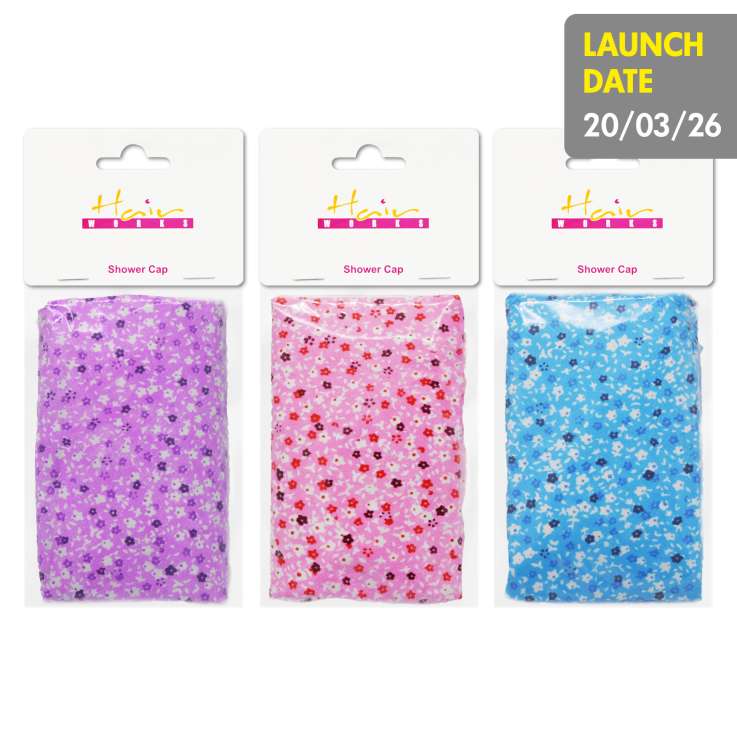 Hair Works Cotton Shower Cap - Assorted Colours