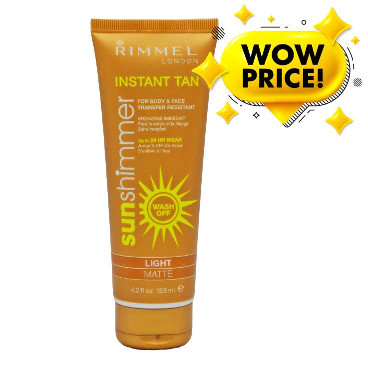 Rimmel London Sunshimmer Instant Tan (125ml) - Light Matte