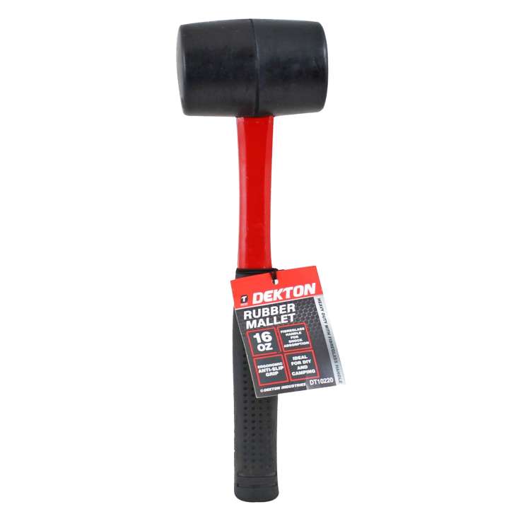 Dekton Fibreglass Rubber Mallet (16oz)