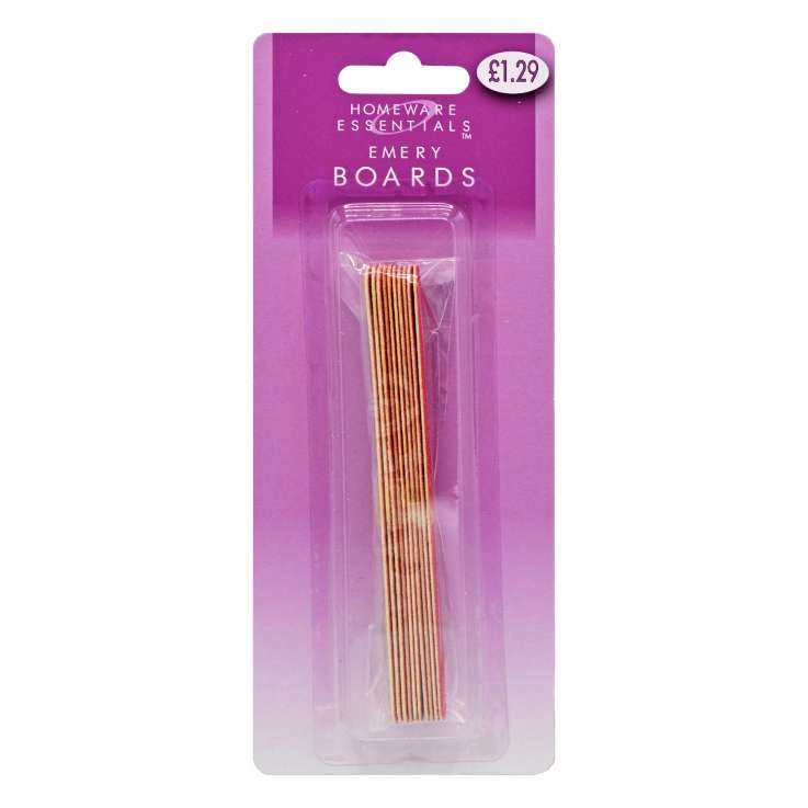 Homeware Essentials Emery Boards 10 Pack (HE21)