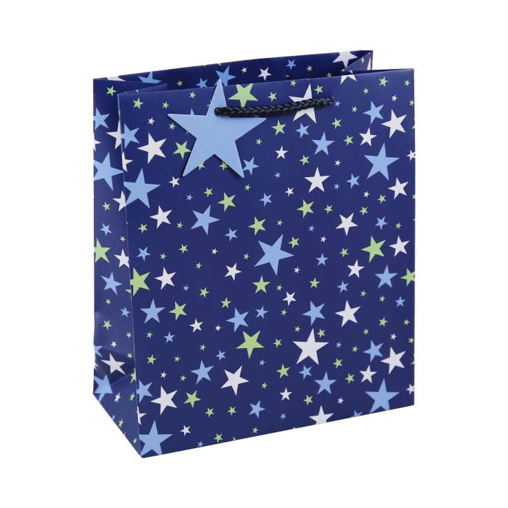 Medium Gift Bags (21.5cm x 25.5cm) - Stars
