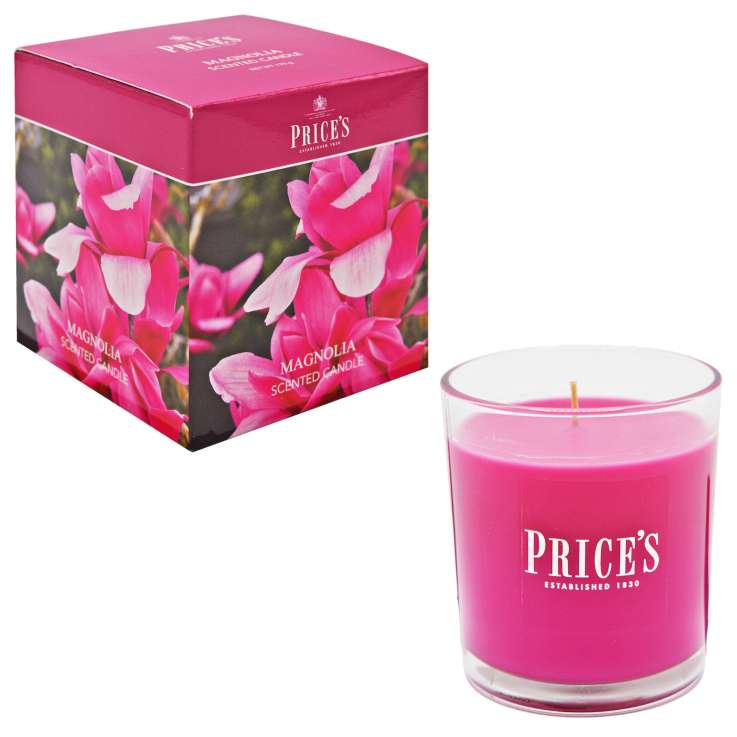 Price’s Scented Glass Candle (8cm) - Magnolia