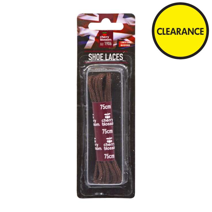 Cherry Blossom Shoe Laces (75cm) - Brown