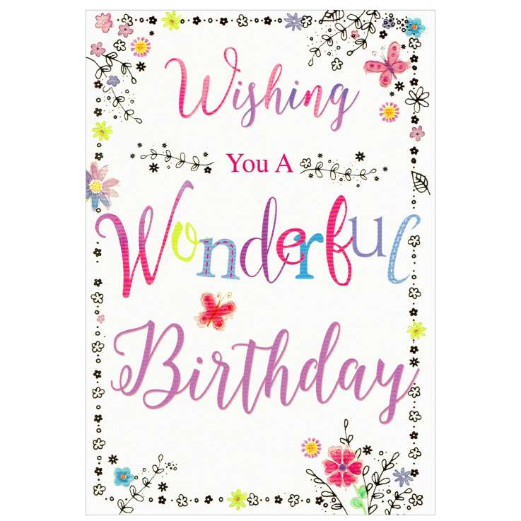 Everyday Greeting Cards Code 50 - Birthday (F)