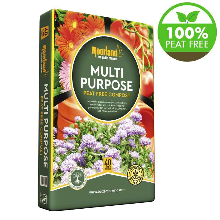 Moorland Peat Free Multi Purpose Compost (40L)