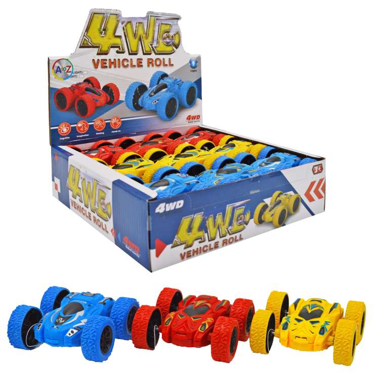 Hotrodz 4WD Flip Over Stunt Car (8cm) - Assorted Colours