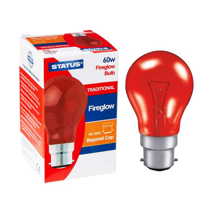 Status 60w Fireglow Bayonet Cap Light Bulb