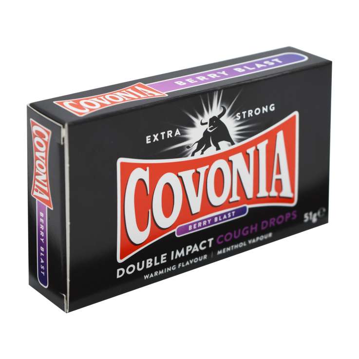 Covonia Double Impact Cough Drops (51g) - Berry Blast