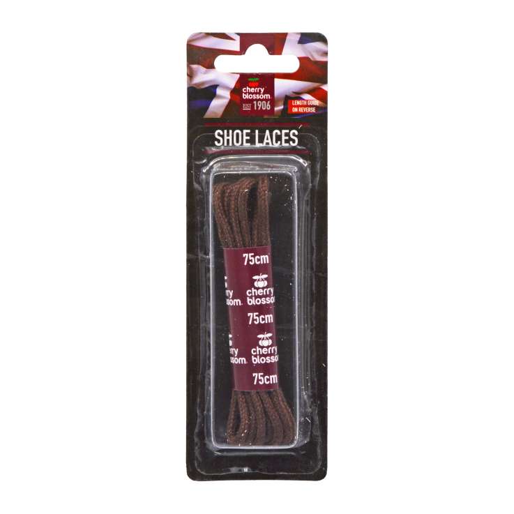 Cherry Blossom Shoe Laces (75cm) - Brown