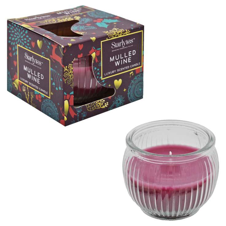 Starlytes Luxury Scented Glass Candle (85g) - Mulled Wine