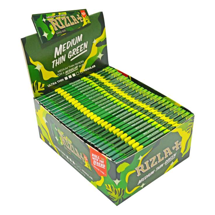 Rizla Green Medium Thin Rolling Papers 32 Pack - King Size