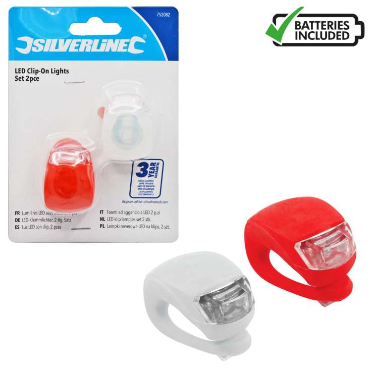 Silverline LED Clip-On Lights 2 Pack