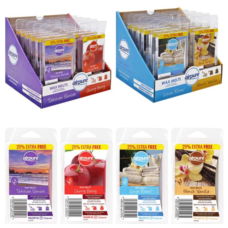 Airpure Wax Melts 8 Pack - Assorted Scents