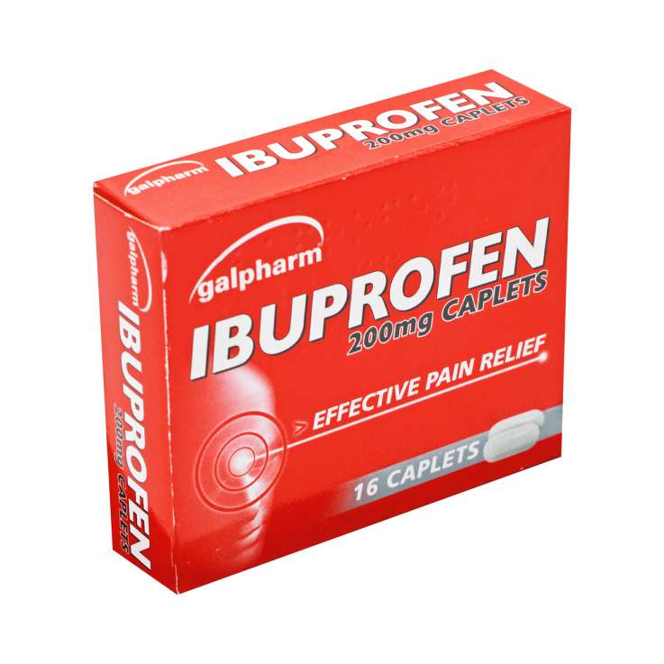 Galpharm Ibuprofen 200mg Caplets 16 Pack