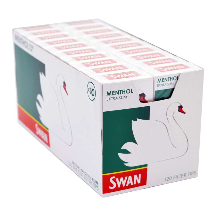 Swan Menthol Extra Slim Filter Tips 120 Pack