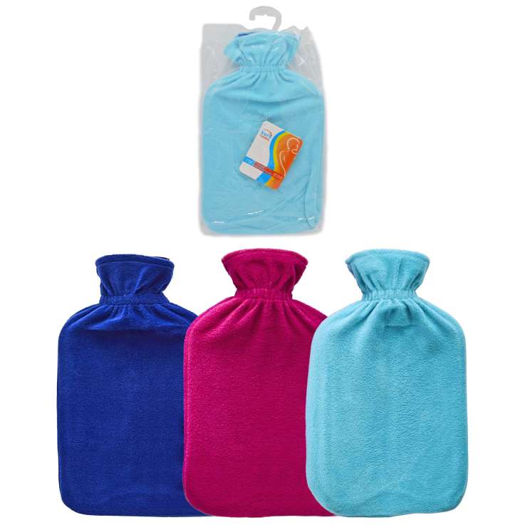 Sure Thermal Hot Water Bottle 2 Litre - Fleece (Assorted Colours)