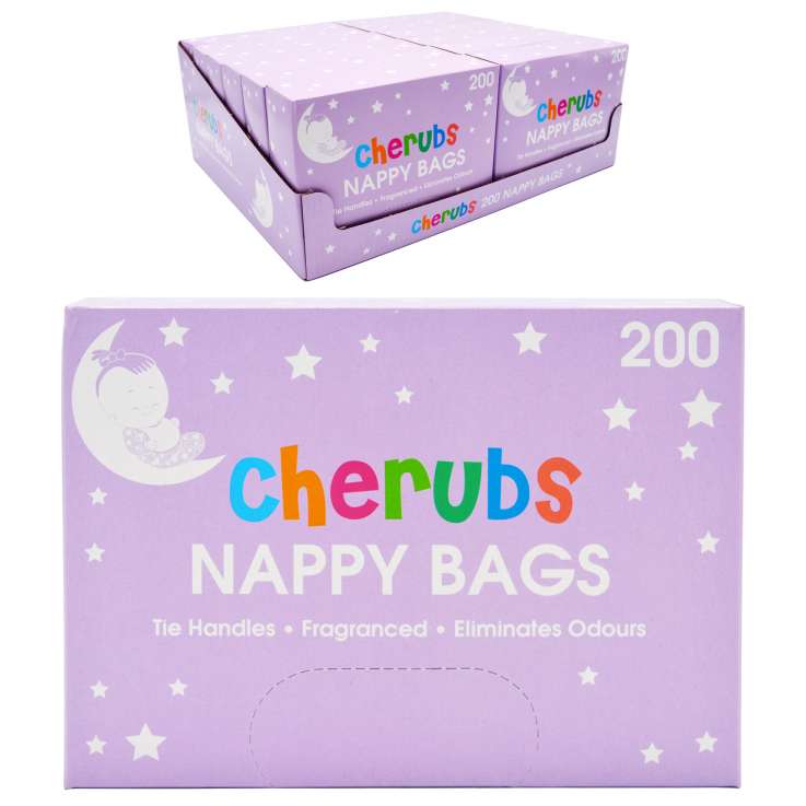 Cherubs Fragranced Nappy Bags 200 Pack