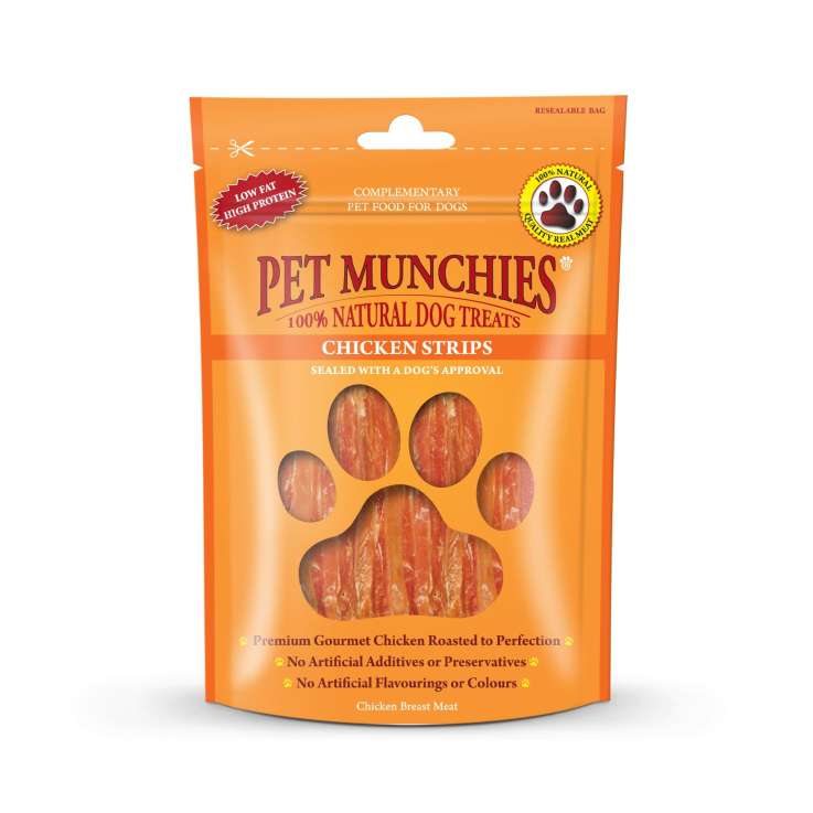 Pet Munchies Chicken Strips Treats (90g)
