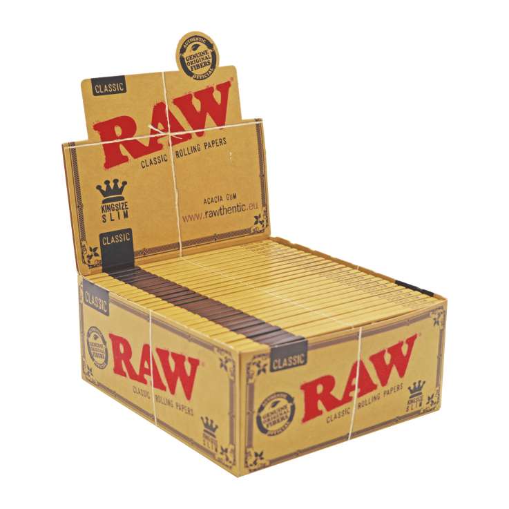 RAW Classic (Slim) Rolling Papers 32 Pack - King Size