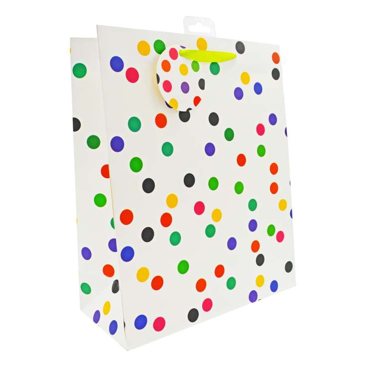 Large Gift Bags (26cm x 32cm) - Spots