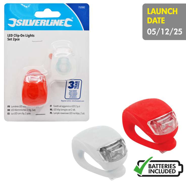 Silverline LED Clip-On Lights 2 Pack