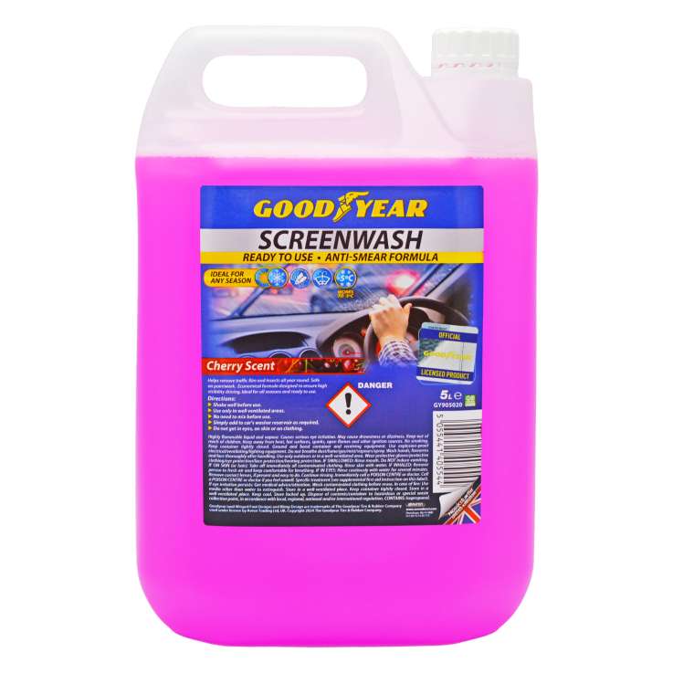 Goodyear Ready-To-Use All Seasons Screenwash (5L) - Cherry