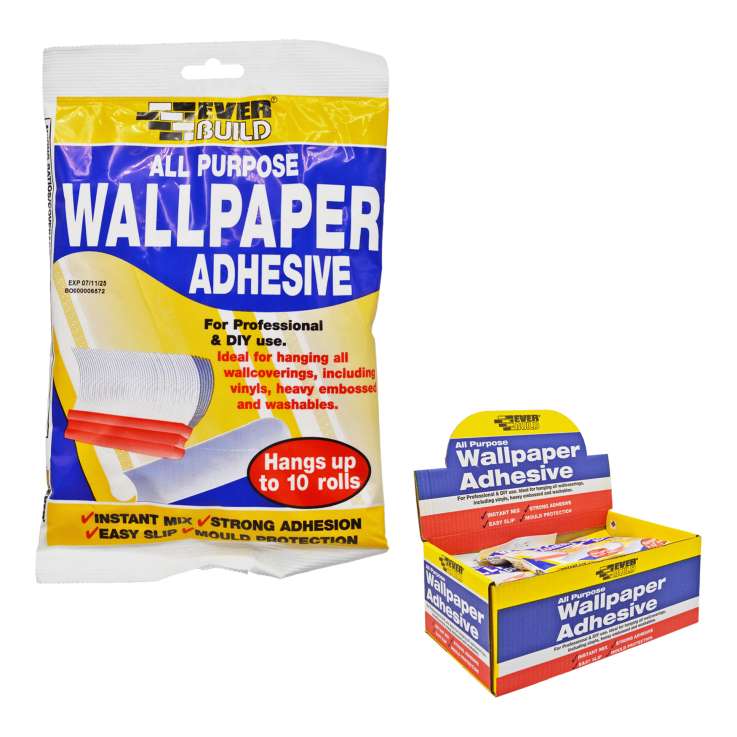 Everbuild All Purpose Wallpaper Adhesive - 10 Roll Sachets
