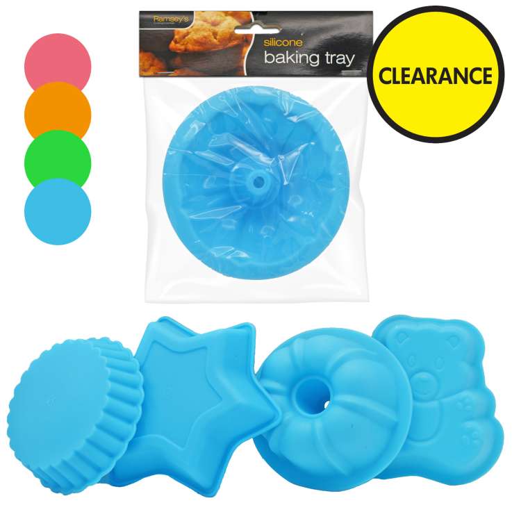 Silicone Baking Tray Moulds (11cm x 11cm) - Assorted