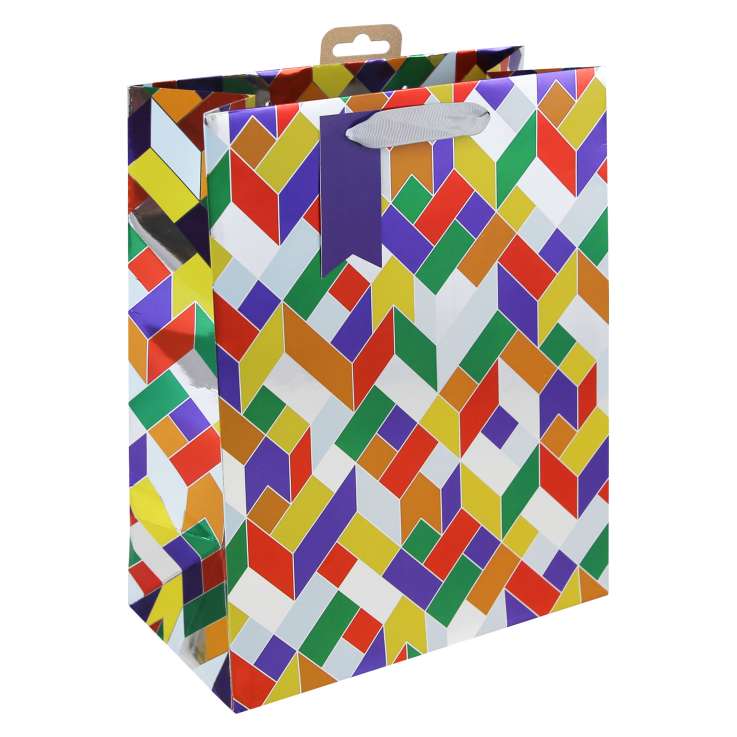 Large Gift Bags (26.5cm x 33cm) - Geo