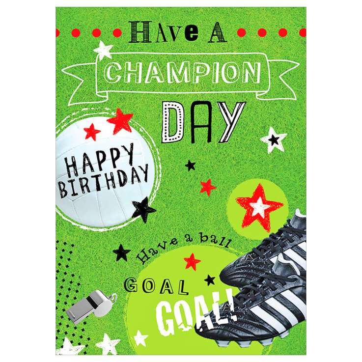 Garlanna Greeting Cards Code 50 - Champion Day