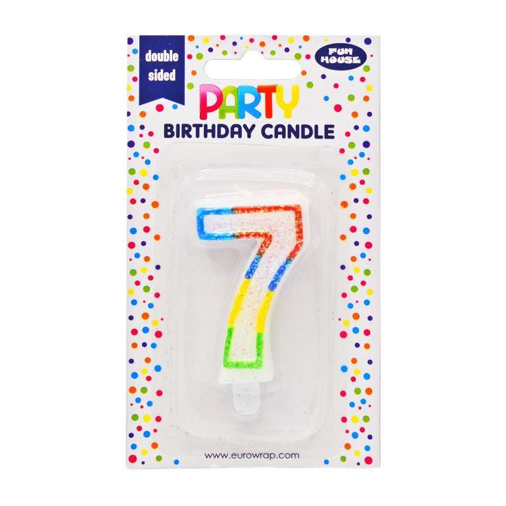 Number 7 Birthday Candle