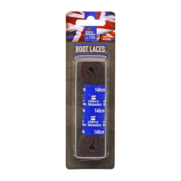 Cherry Blossom Boot Laces (140cm) - Brown