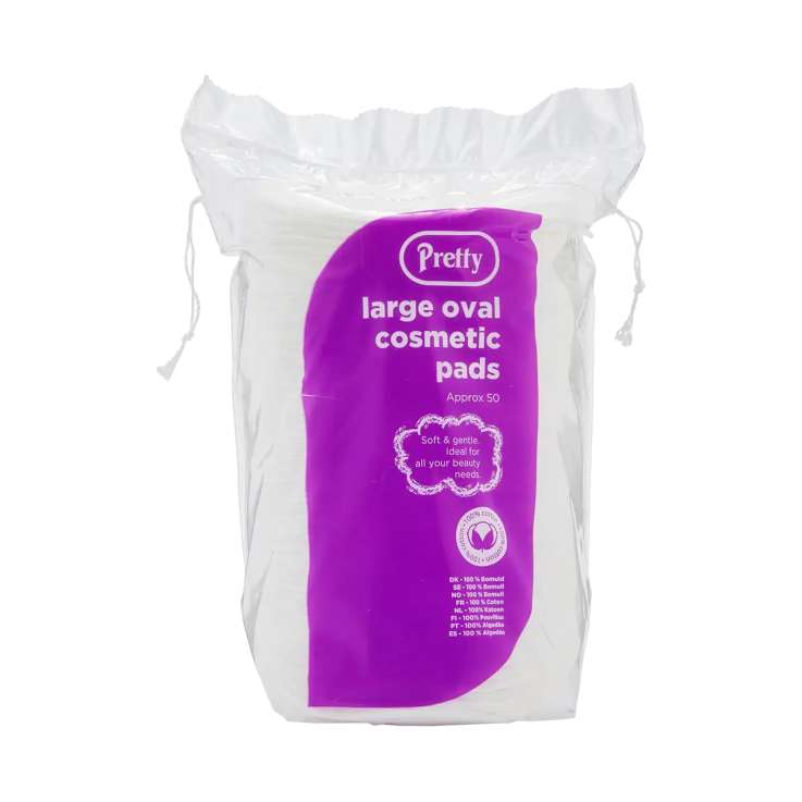 Pretty Cosmetic Pads 50 Pack - Large Oval