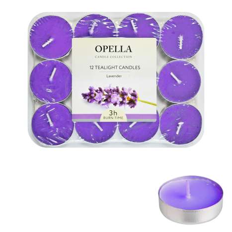Opella Tealights 12 Pack - Lavender