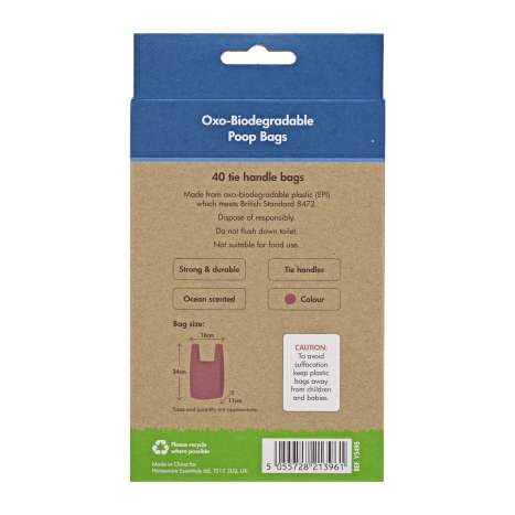 Homeware Essentials Oxo-Biodegradable PREMIUM Scented Poop Bags 40 Pack