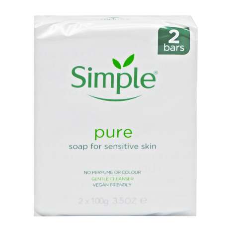 Simple Pure Soap Bars 2 Pack