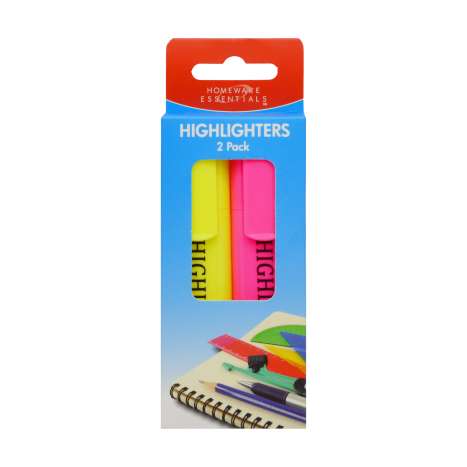 Homeware Essentials Highlighters 2 Pack