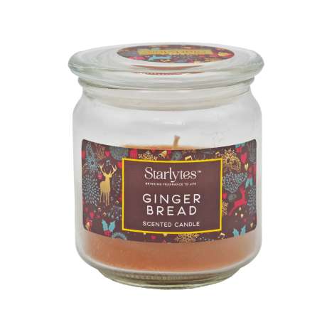 Starlytes Scented Glass Candle (227g) - Gingerbread