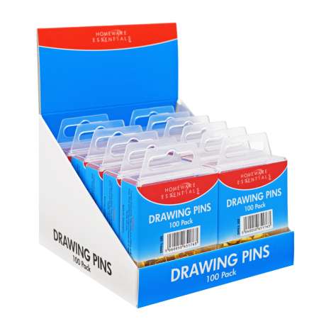 Homeware Essentials Drawing Pins 100 Pack