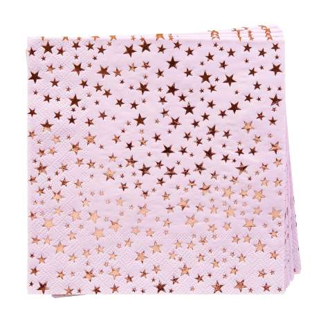 Paper Napkins (33x33cm) 16 Pack - Pink Glitz & Glamour
