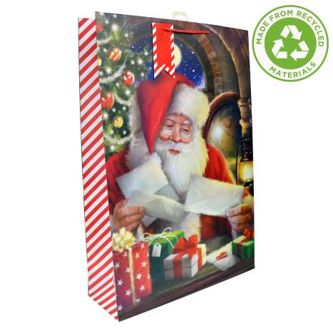 Jumbo Gift Bag - Traditional Santa (47cm x 70cm)