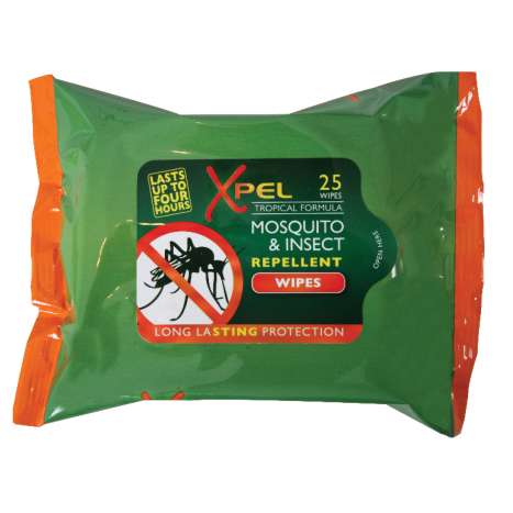 Xpel Mosquito & Insect Repellent Wipes 25 Pack