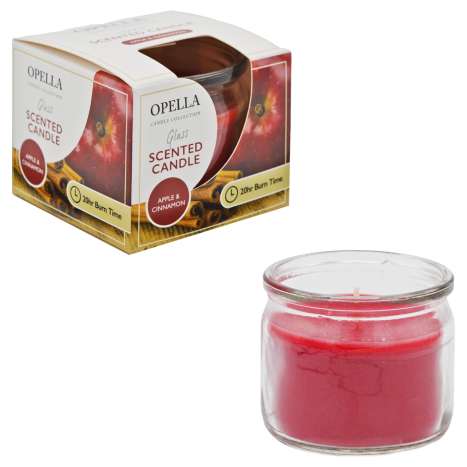 Opella Scented Glass Candle (7cm) - Apple & Cinnamon