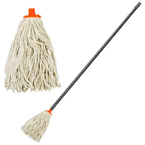 Homeware Essentials Cotton Mop & Handle