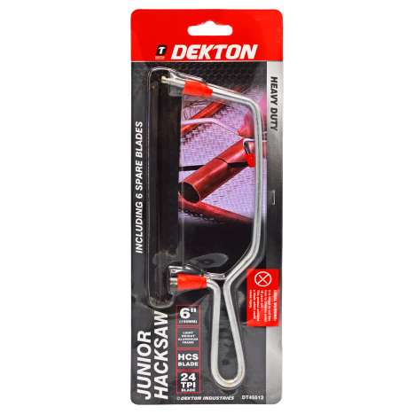Dekton Junior Hacksaw with Blade plus 6 Extra Blades
