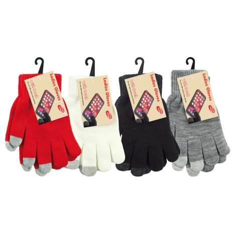 Homeware Essentials Ladies Touch Screen Gloves - Assorted Colours