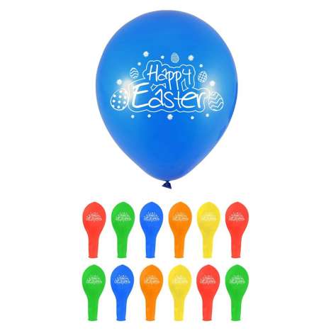 Easter Time Balloons (23cm) 12 Pack